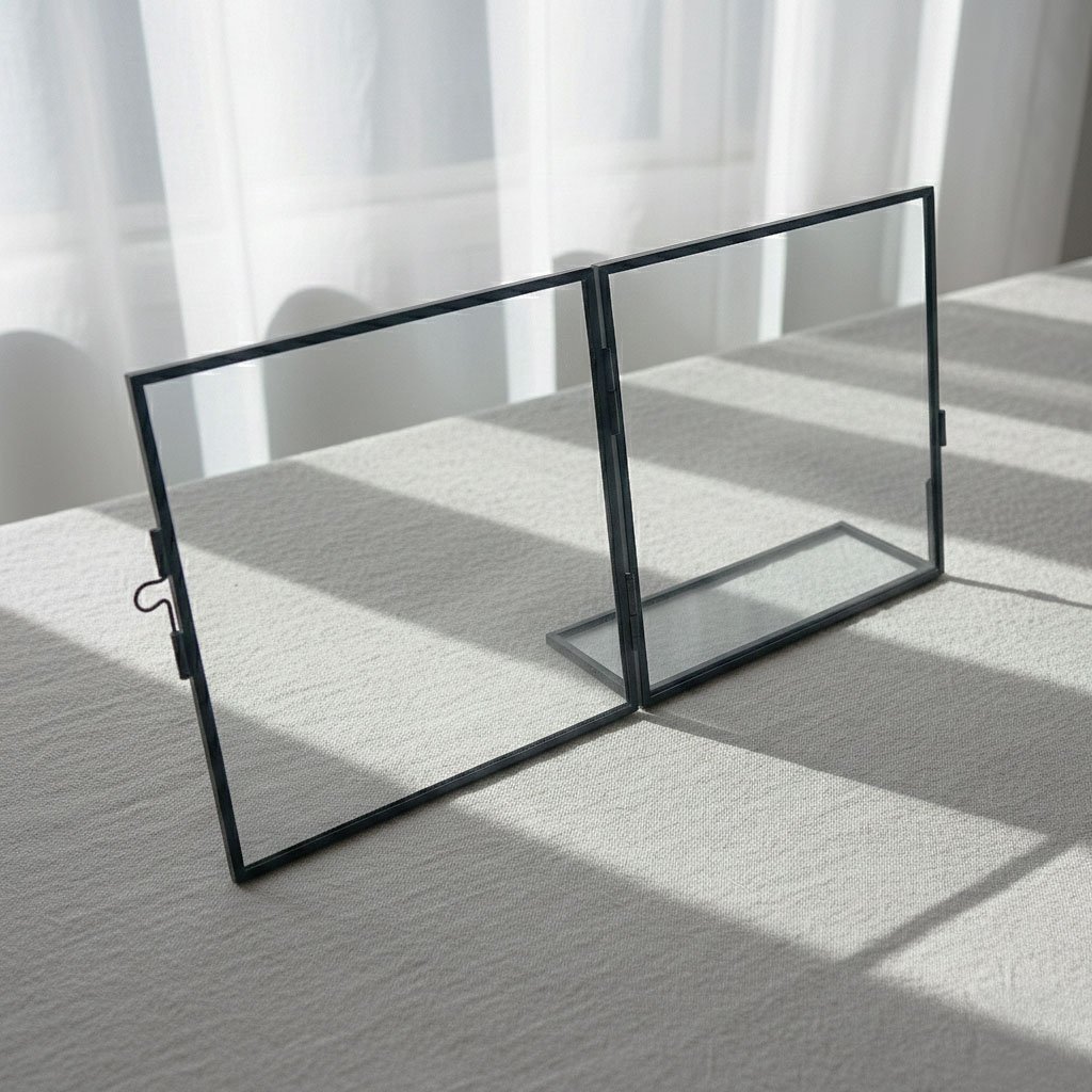 Modern Minimalist Black Metal Photo Frame - Industrial Style Rectangular Picture Holder - Image 8