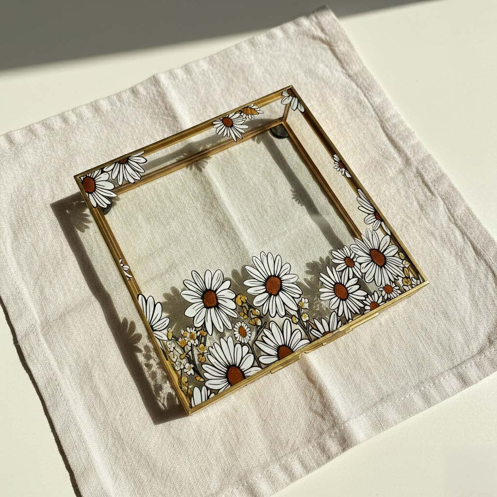 UV Printed Brass & Glass Jewelry Box Collection (Multiple Shapes) - Image 3